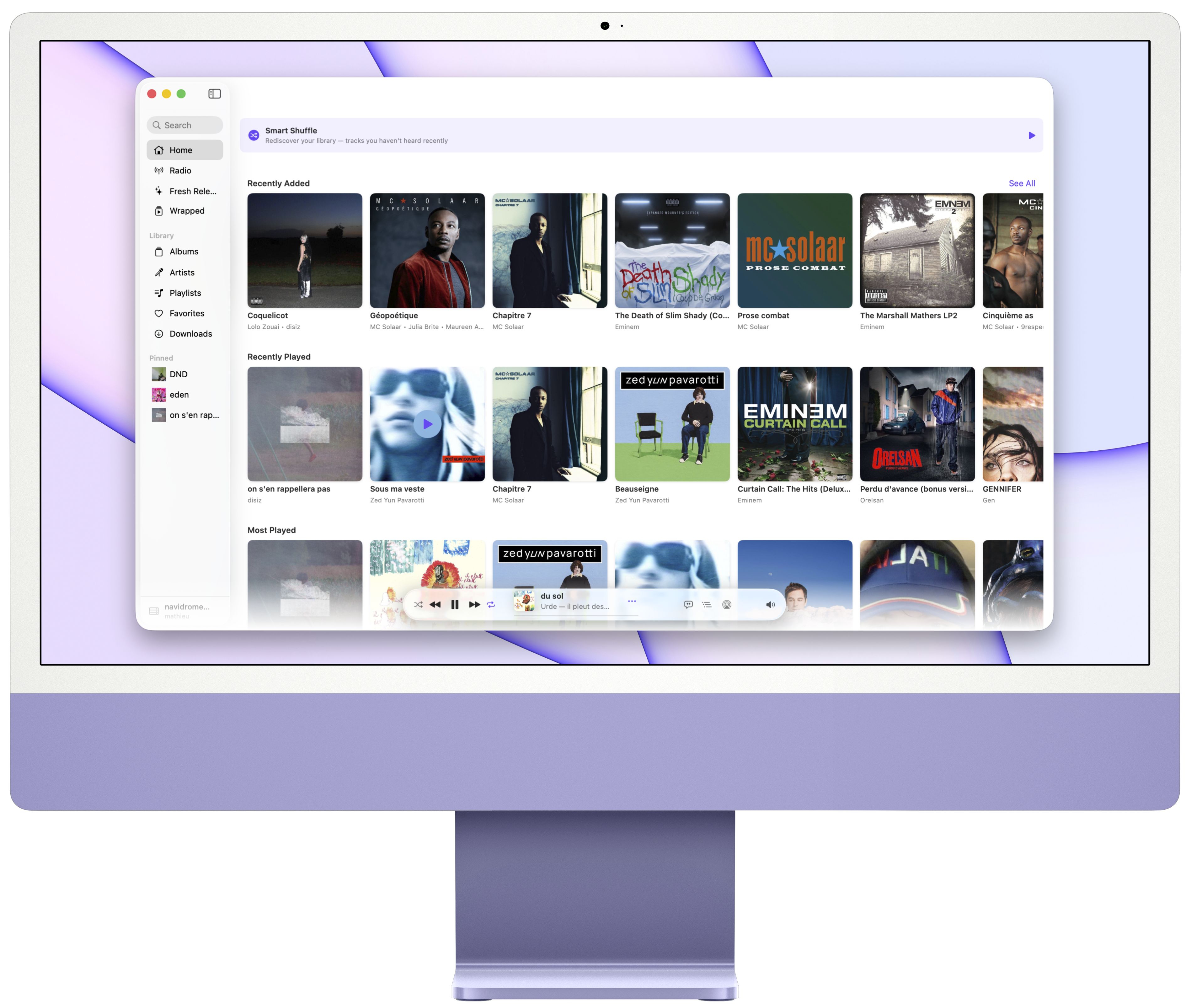 Cassette app on Mac — main window